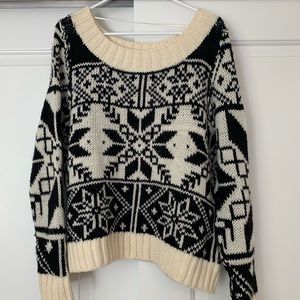 Free People Snowflake Wool Sweater
